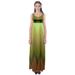 Zig Zag Chevron Classic Pattern Empire Waist Maxi Dress by Celenk