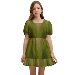 Zig Zag Chevron Classic Pattern Kids  Short Sleeve Dolly Dress by Celenk