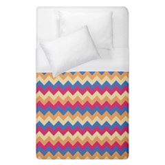 Zigzag-pattern-seamless-zig-zag-background-color Duvet Cover (single Size) by uniart180623