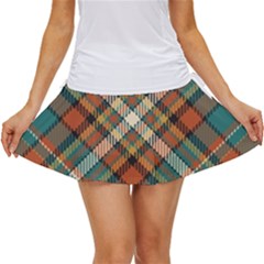 Tartan-scotland-seamless-plaid-pattern-vector-retro-background-fabric-vintage-check-color-square-geo Women s Skort by uniart180623