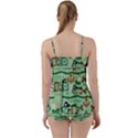 Seamless Pattern Fishes Pirates Cartoon Babydoll Tankini Set View2