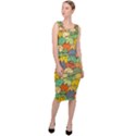 Seamless Pattern With Doodle Bunny Sleeveless Pencil Dress View3