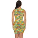 Seamless Pattern With Doodle Bunny Draped Bodycon Dress View4