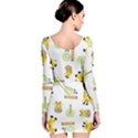 Vector-pattern-with-cute-giraffe-cartoon Long Sleeve Bodycon Dress View2