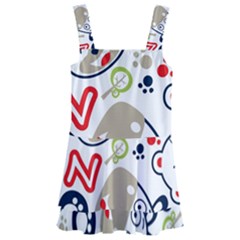 Animals-pattern Kids  Layered Skirt Swimsuit by uniart180623