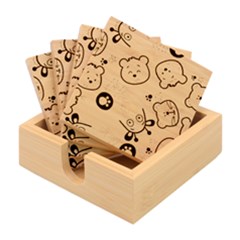 Animals-pattern Bamboo Coaster Set by uniart180623