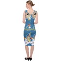 Seamless-pattern-funny-astronaut-outer-space-transportation Sleeveless Pencil Dress View4