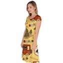 Seamless-pattern-funny-ranger-cartoon Classic Short Sleeve Dress View2