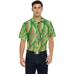 Beautiful-peacock Men s Short Sleeve Pocket Shirt  by uniart180623