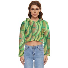 Beautiful-peacock Women s Lightweight Cropped Hoodie by uniart180623