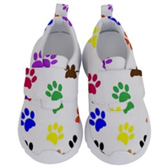 Pawprints-paw-prints-paw-animal Kids  Velcro No Lace Shoes by uniart180623