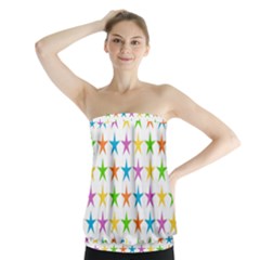 Star-pattern-design-decoration Strapless Top by uniart180623