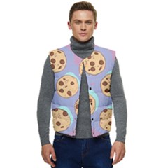 Cookies Chocolate Chips Chocolate Cookies Sweets Men s Button Up Puffer Vest	 by uniart180623