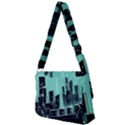 Buildings City Urban Destruction Background Full Print Messenger Bag (L) View2