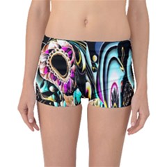 Garden Flower Nature Digital Art Abstract Boyleg Bikini Bottoms by uniart180623