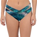 Tsunami Waves Ocean Sea Water Rough Seas Double Strap Halter Bikini Bottoms View1