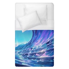 Tsunami Tidal Wave Ocean Waves Sea Nature Water Blue Duvet Cover (single Size) by uniart180623