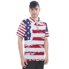 Flag Usa Unite Stated America Men s Polo Tee by uniart180623