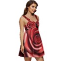 Roses Flowers Plant Ruffle Strap Babydoll Chiffon Dress View3