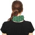 Mazipoodles Green Donuts Polka Dot Face Covering Bandana (Two Sides) View2