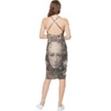 Cyborg Robot Future Drawing Poster Bodycon Cross Back Summer Dress View2