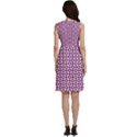 Mazipoodles Magenta White Donuts Polka Dot Sleeveless Dress With Pocket View4