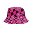 Bitesize Flowers Pearls And Donuts Fuchsia Black Inside Out Bucket Hat View1