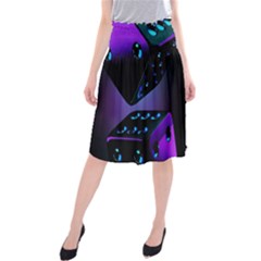 3d Ludo Game,gambling Midi Beach Skirt by Bangk1t