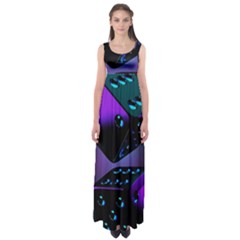 3d Ludo Game,gambling Empire Waist Maxi Dress by Bangk1t