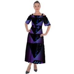 3d Ludo Game,gambling Shoulder Straps Boho Maxi Dress  by Bangk1t