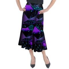 3d Ludo Game,gambling Midi Mermaid Skirt by Bangk1t