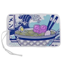 Ramen Kanji Vaporwave Artwork Minimalism Pen Storage Case (m) by Bangk1t