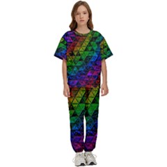 Pride Glass Kids  Tee And Pants Sports Set by MRNStudios