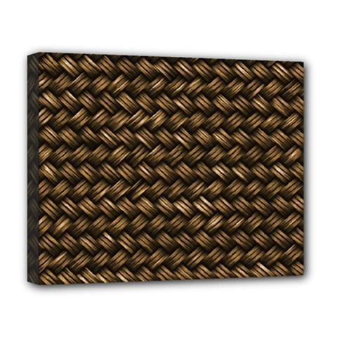 Brown Straw - Country Side Deluxe Canvas 20  X 16  (stretched) by ConteMonfrey