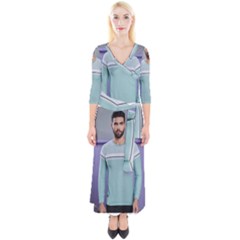 Img-20230610-wa0083 Quarter Sleeve Wrap Maxi Dress by Yogistores