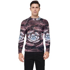 Flower Fractal Art Cool Petal Abstract Men s Long Sleeve Rash Guard by uniart180623