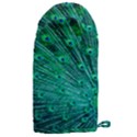 Green And Blue Peafowl Peacock Animal Color Brightly Colored Microwave Oven Glove View1