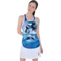 Orca Wave Water Underwater Sky Racer Back Mesh Tank Top View1