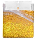 Texture Pattern Macro Glass Of Beer Foam White Yellow Bubble Duvet Cover Double Side (Queen Size) View2