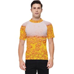 Beer Texture Drinks Texture Men s Short Sleeve Rash Guard by uniart180623