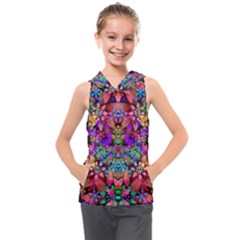 Flower Patterns Abstract Pattern Digital Art Kids  Sleeveless Hoodie by uniart180623