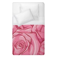 Pink Roses Pattern Floral Patterns Duvet Cover (single Size) by uniart180623