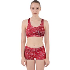 Christmas Pattern Red Work It Out Gym Set by uniart180623