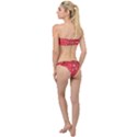 Christmas Pattern Red Classic Bandeau Bikini Set View2