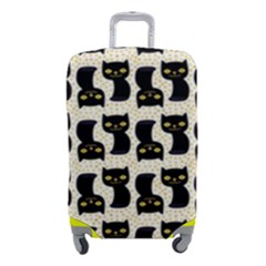 Black Cats And Dots Koteto Cat Pattern Kitty Luggage Cover (small) by uniart180623