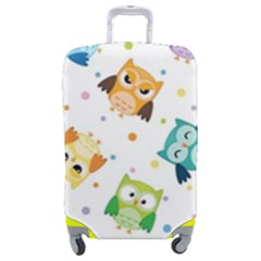 Owl Bird Luggage Cover (medium) by uniart180623