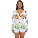 Owl Bird Long Sleeve Boyleg Swimsuit View1