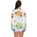 Owl Bird Long Sleeve Boyleg Swimsuit View4