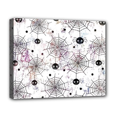 Creepy Spider Deluxe Canvas 20  X 16  (stretched) by uniart180623