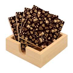 Cartoon Texture Bamboo Coaster Set by uniart180623